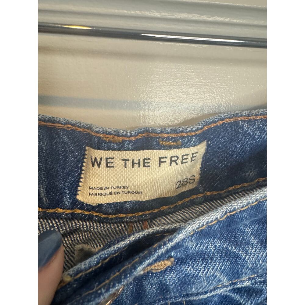 Free people / all‎ patched up barrel jeans / Sz 28s - Picture 4 of 4